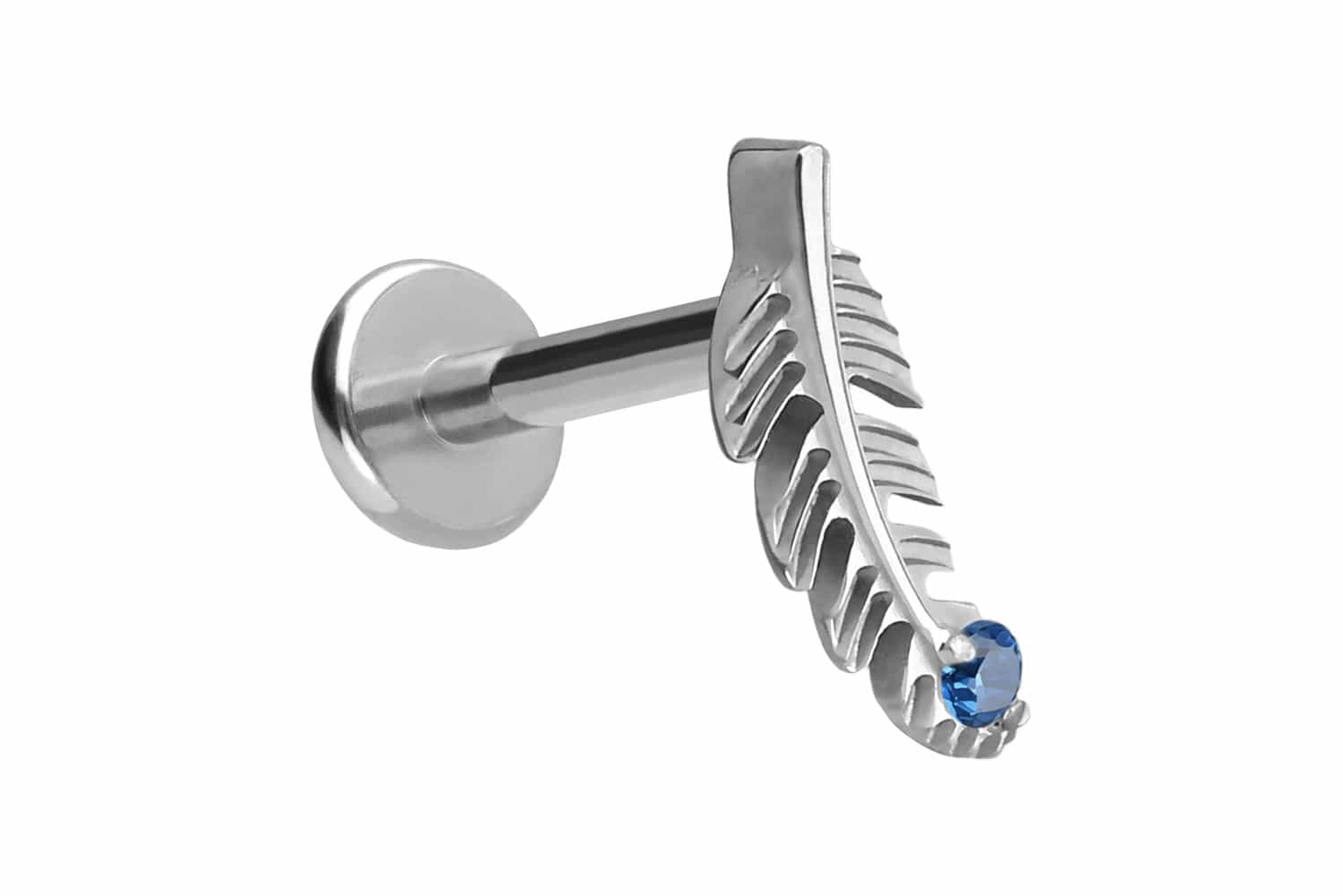 Titan Labret Piercing mit Push Fit FEDER